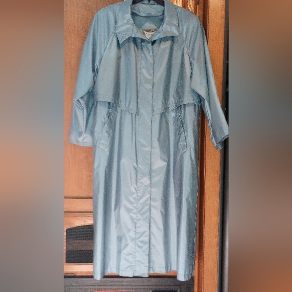 Chiango All Weather Coat Ladies 16 Steel Blue - Picture 1 of 7
